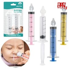 Baby Nasal Aspirator Syringe Nose Cleaner Nasal Rinse Irrigator 10ML 20ML
