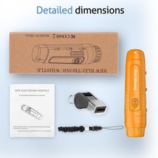 Electronic Whistle with 3 Tones  3 High Volume Settings - Battery Powered Emerg