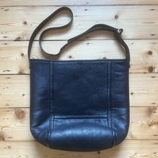 YMC Black Leather Shearling Bag Tote Wool Made In England You Must Create