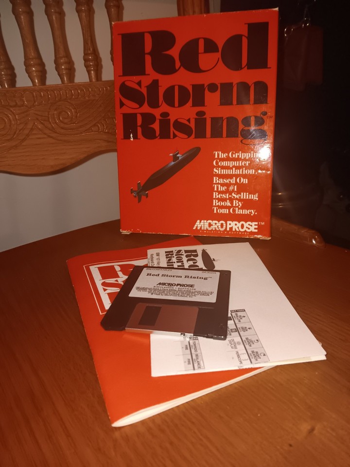 1986 Red Storm Rising IBM PC XT AT Game Simulation Tom Clancy RARE ...