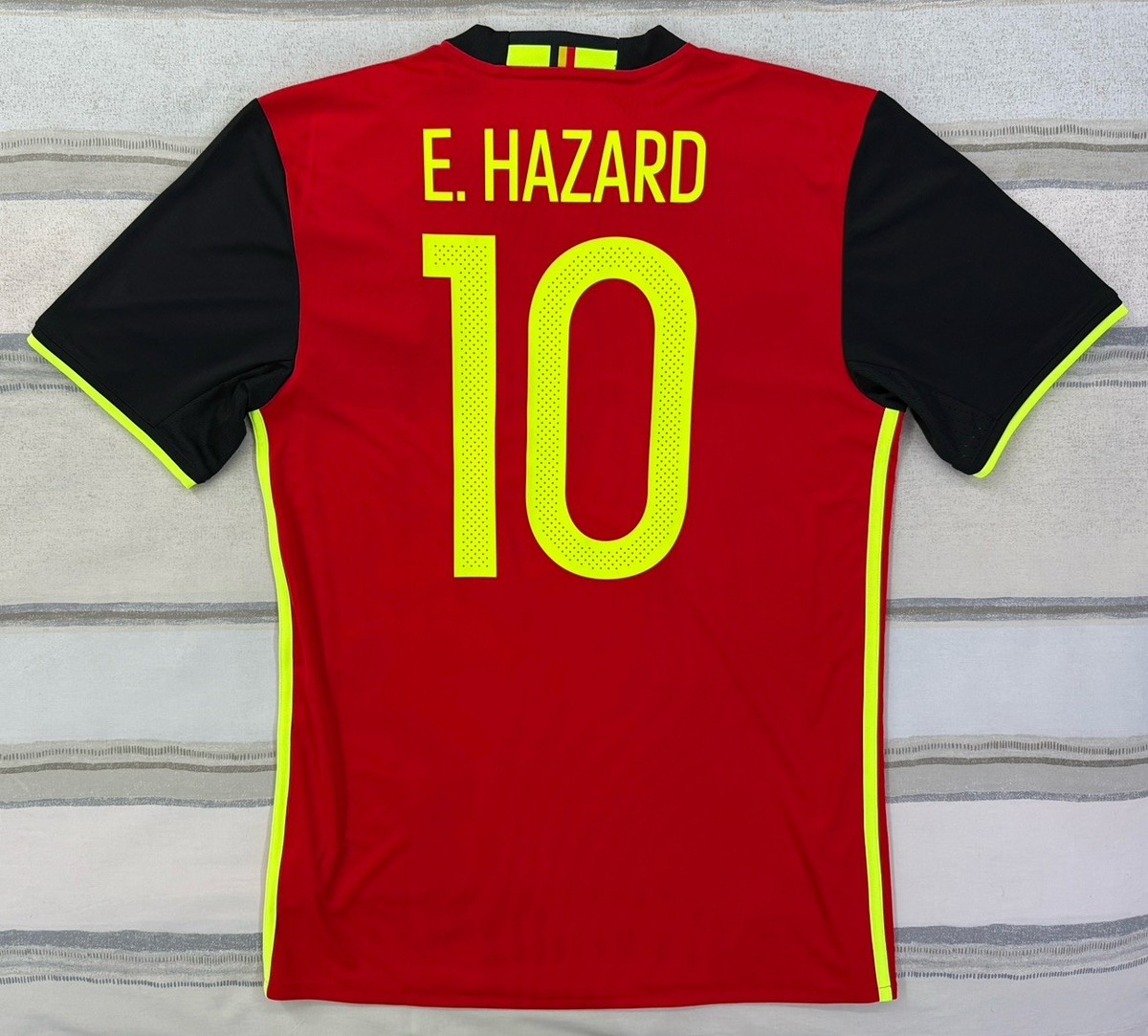 Adidas 2016 Belgium Home Jersey Euro 2016 Hazard #10 Size Small