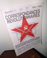CORRESPONDANCES REVOLUTIONNAIRE N.11 Mai 1992,Bruxelles[comunismo,rivoluzione
