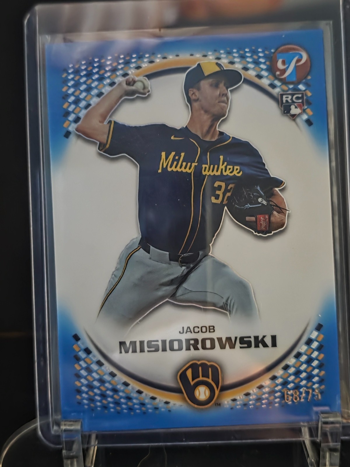 2026 Topps Pristine Jacob Misiorowski #71 Blue /75 - Brewers (RC)