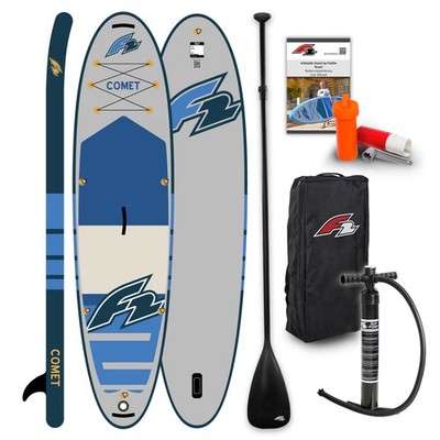 F2 Set Stand Up Paddle Board Comet Grau 11,6 + Basic Zubehör Paket