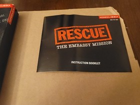 Rescue: The Embassy Mission (Nintendo NES, 1990) Box Gioco Manuale Poster - Testato