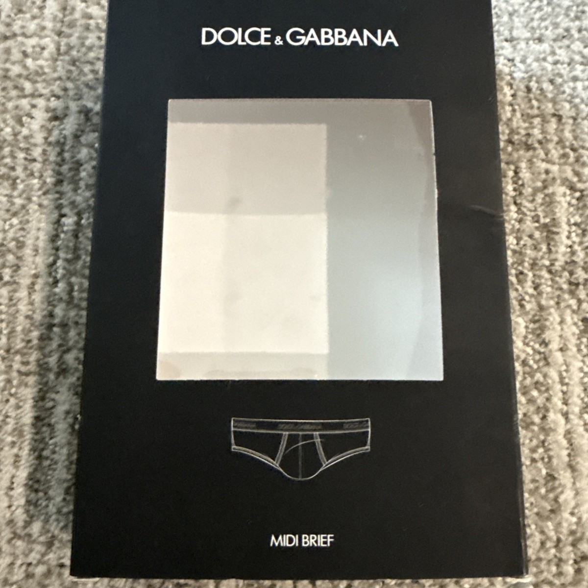 DOLCE & GABBANA Underwear Black Cotton Logo Waistband Midi Brief