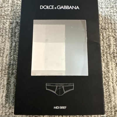 DOLCE & GABBANA Underwear Black Cotton Logo Waistband Midi Brief