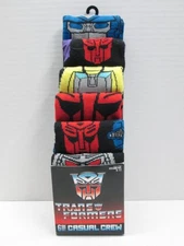 Transformers Mens 6 Pack Crew Socks