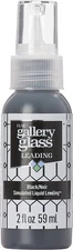 FolkArt Gallery Glass Liquid Lead 2oz-Black
