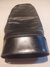Borsa vintage in pelle nera - Made in England