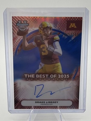 Drake Lindsey 2025 Bowman U Best #BOA-DLI Best Of 2025 Autographs Blue #/150