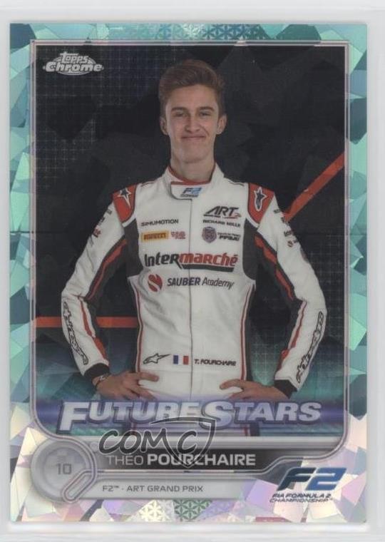 2022 Chrome Sapphire Edition Formula 1 Aqua Refractor 53/99 Theo Pourchaire 5ya