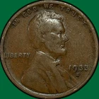 1933-D Lincoln Wheat Cent Very Fine VF Coin #34981