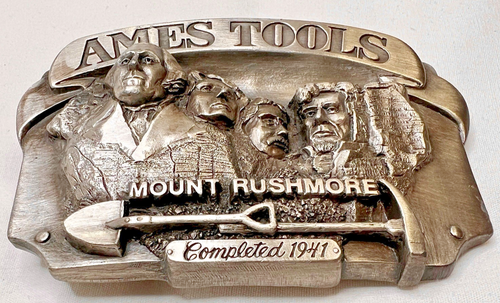 Fibbia per cintura vintage 1987 Siskiyou AMES TOOLS attacco Rushmore #445 Ltd Ed - Foto 5 di 14