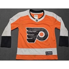 Youth Philadelphia Flyers NHL Fanatics Hockey Jersey Small  Medium Orange Black