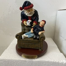 Houston Texans, Nfl, SANTAS GIFT LARGE FIGURINE 2001 The Memory Company NIB