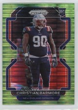 2021 Panini Prizm Rookie Neon Green Pulsar Prizm Christian Barmore #388 1b33