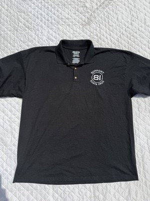 Hells Angels Santa Cruz Support 81 Men s Black Gildan Polo Shirt Size 2xL Clean