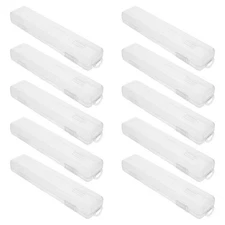  10 Pcs Toothbrush and Toothpaste Travel Case Container for Clear Plastic Boxes