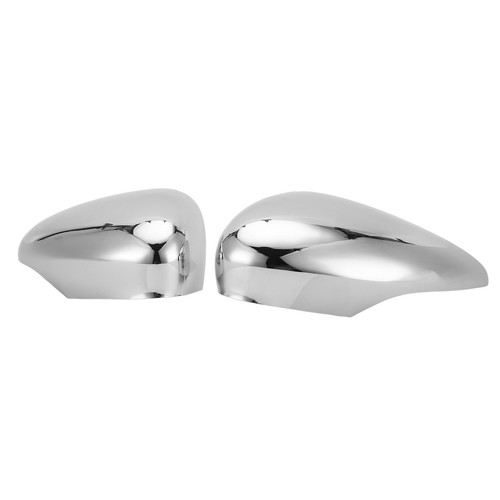 `2pcs Side Door Rearview Mirror Cover Silver Chrome 8A6117K747CA For MK7 - Picture 6 of 12