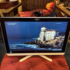 HP 20" All In One Computer Model 20 C023W Win 10 White/Teal