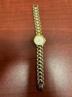 Seiko Watch Women 23mm Silver Dial Gold Tone Round 1n00-1f00 New Battery