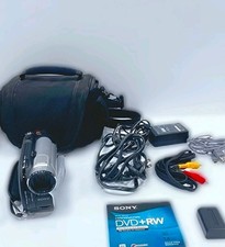 Sony DCR-DVD108 Handycam Camcorder 40X Zoom Charger Case Bundle Tested-PLS READ