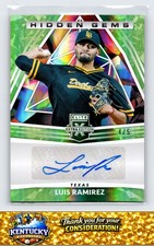 2022 Panini Elite Extra Edition #HG-LR Luis Ramirez Hidden Gems Signatures Black