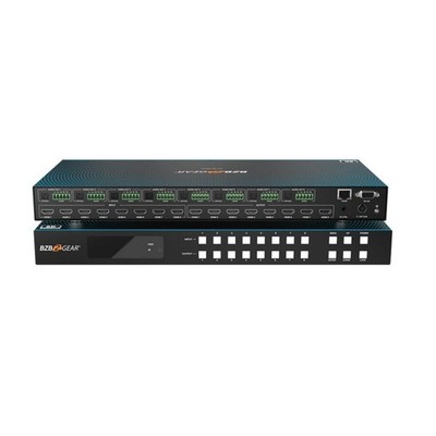 BZB GEAR BG-8K-88MA 8x8 8K 48Gbps HDMI 2.1 Matrix Switcher with Scaler and Audio