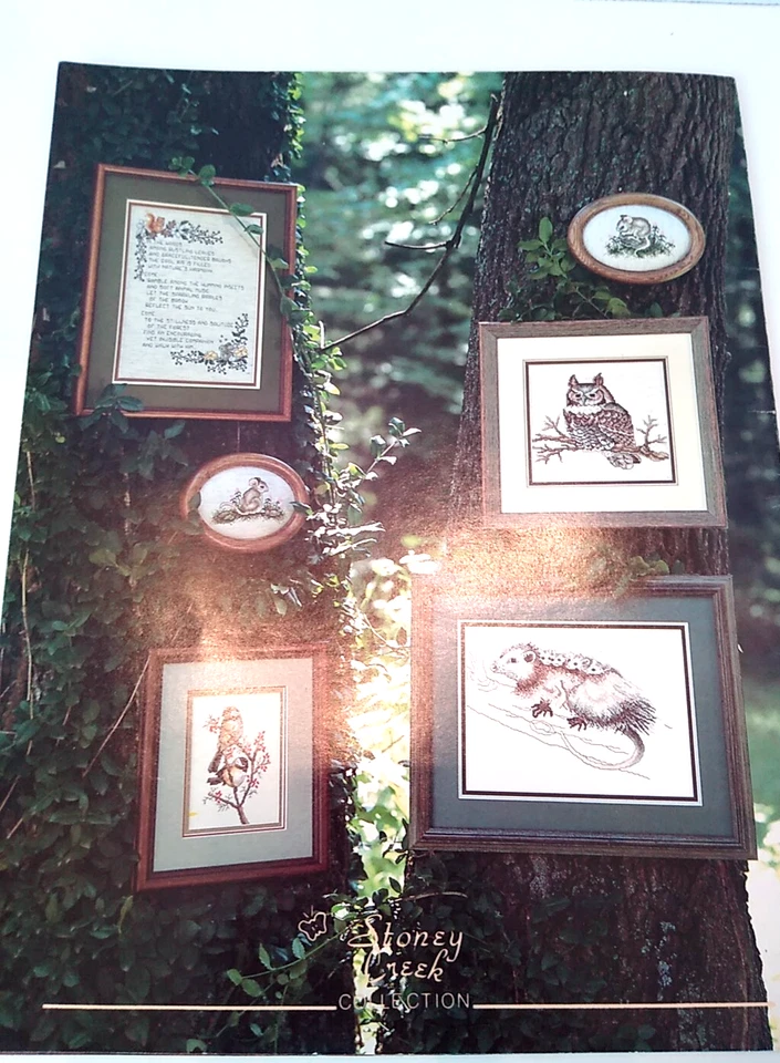 Vintage 1985 Honey Creek In The Woods Cross Stitch Animal Patterns Book - Image 2 of 4