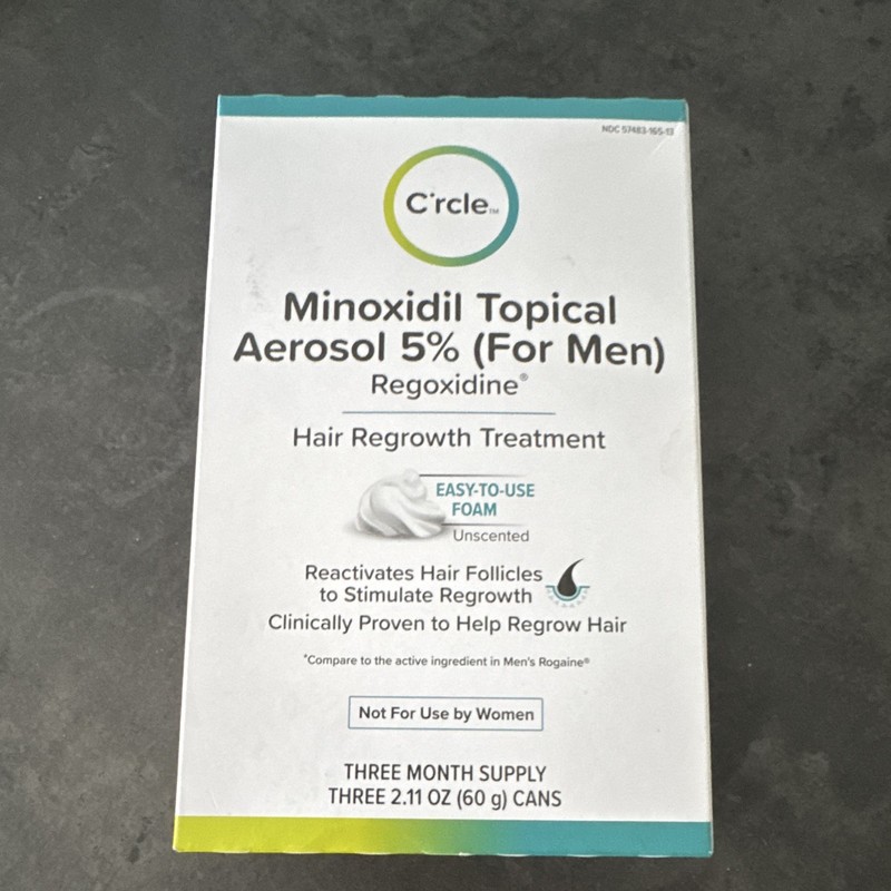 Minoxidil for Men Foam 5% - Unscented 3 Month Supply - Helps Restore Vertex H...