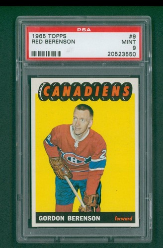 Red Berenson #9 1965 Topps card