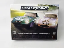 SCALEXTRIC LEGENDS GOODWOOD SUSSEX TROPHY 1/32 SCALE SLOT CAR NEW VERY NICE!!!