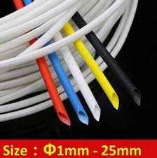 1mm -25mm Heat Resistant Sleeving Cable Wire High Temperature Sleeve 4 Colors