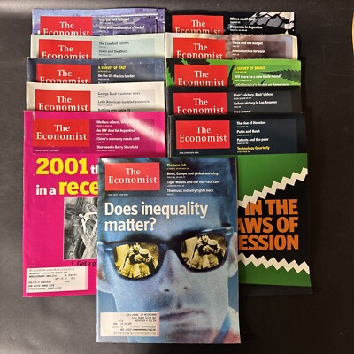 The Economist Magazines Lot Of 11 (2001) *4