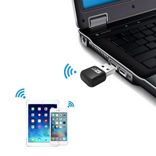 WAVLINK 600Mbps Mini Wireless Dual Band 2.4/5GHz USB WiFi Adapter WiFi Dongle - Picture 10 of 11