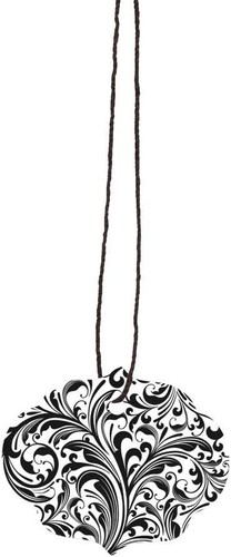 Price Tags 2000 Strung 1 1/2” x 1 1/2" Elegant Black White String Pricing Oval - Picture 2 of 4