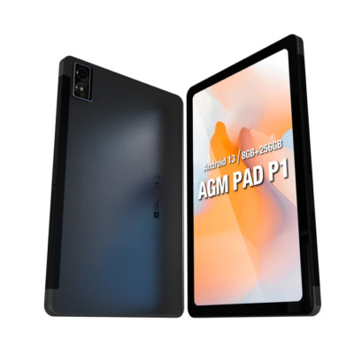BigBuy Tech AGM PAD P1 Tablet 10,36'' 8GB RAM 256GB Schwarz Wi-Fi + Cellular