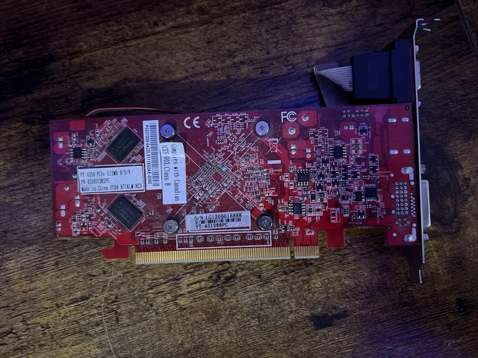 VisionTek AMD Radeon 4350 512MB x1 PCIe Graphics Video Card - Image 2 of 2