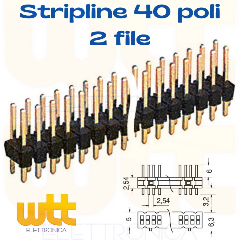 Connettore Stripline Femmina 32 Poli Sezionabili - Foto 2