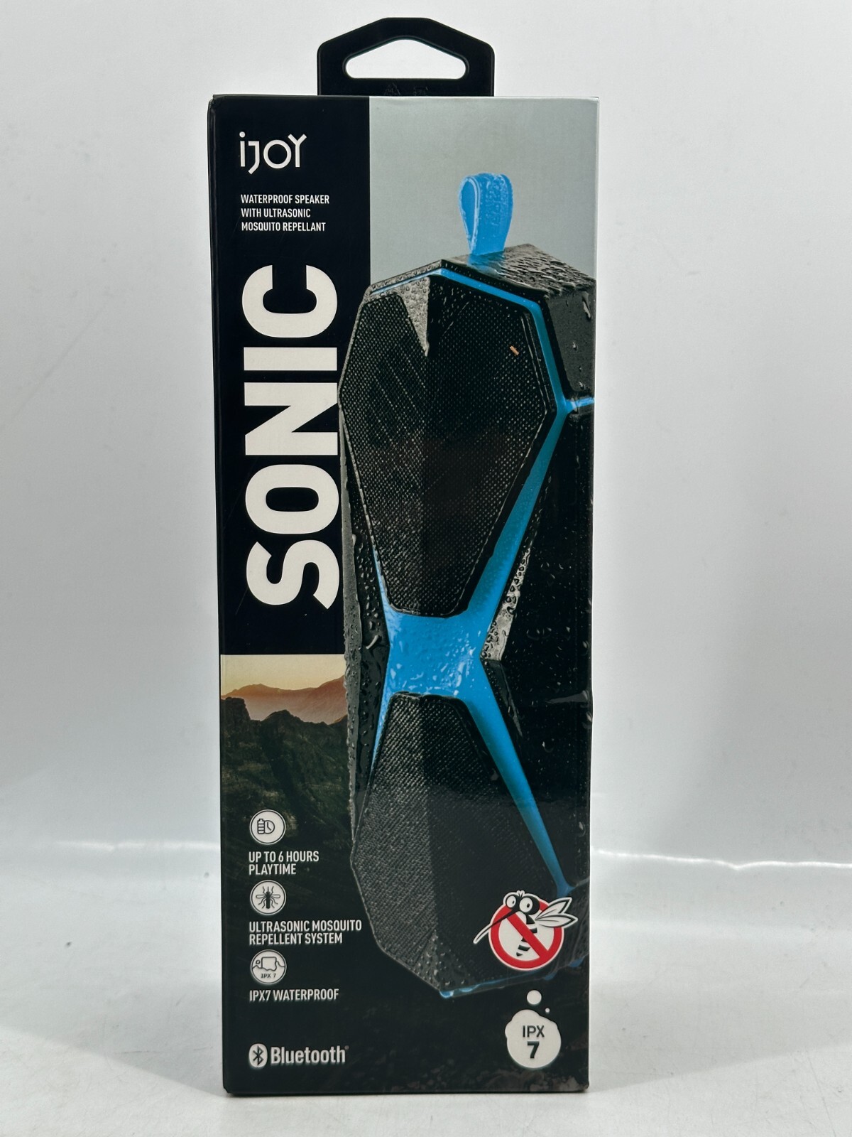 iJoy Sonic Bluetooth/ waterproof speaker w/Ultrasonic Mosquito Repellent -Black-image
