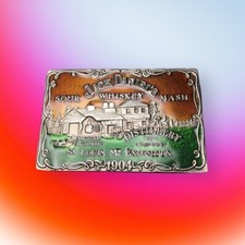 Jack Daniel's Sour Mash Whiskey Belt Buckle 1904 St Louis, Mo Exposition