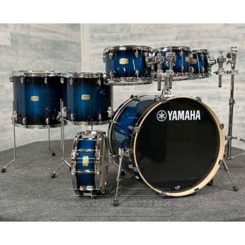 Yamaha Stage Custom Birch 7pc Drum Set 22/8/10/12/14/16/14 Deep Blue Sunburst
