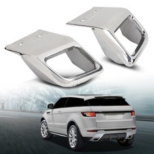 Rear Bumper Exhaust Tube Trim Fit For 10-18 Land Rover Range Rover Evoque