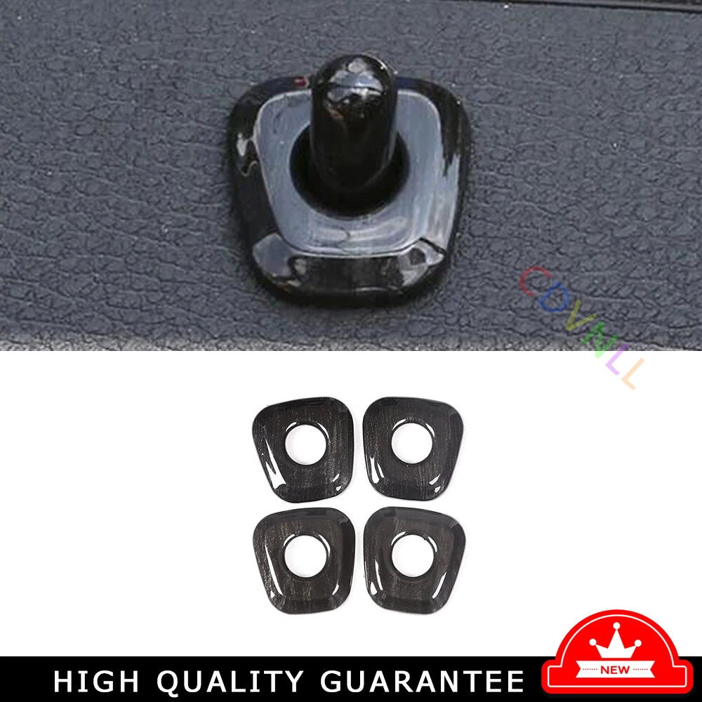 Inner Door Bolt Lock Down Cover Trim Fit For BMW X2 F39 2018-22 Black Wood Grain