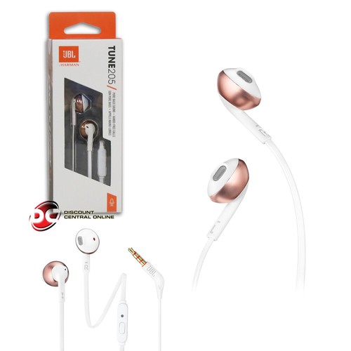 JBL TUNE 205 PURE BASS COMFORT-FIT WIRED EARBUD HEADPHONES | eBay