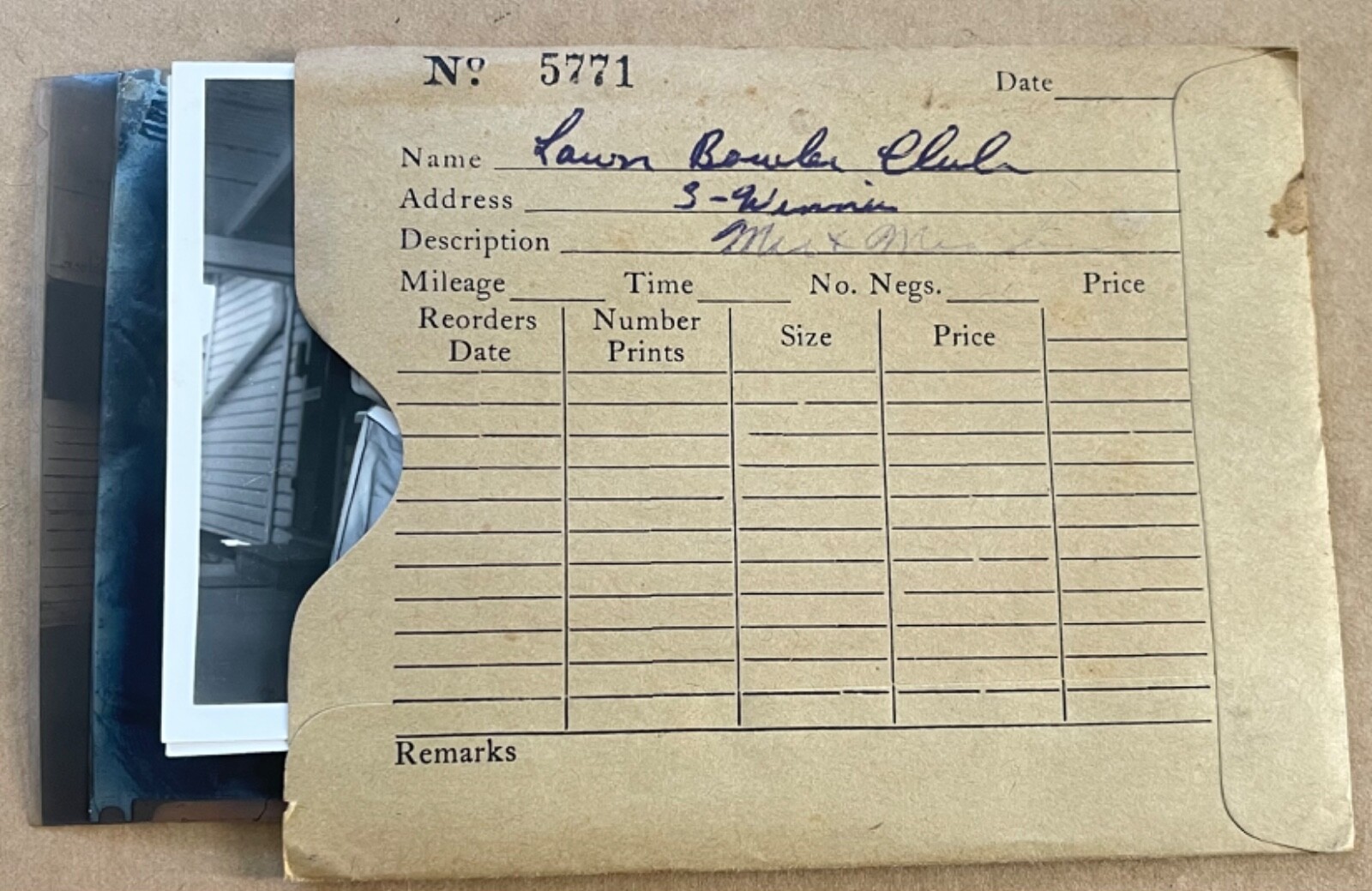 VTG B&W PRESS PHOTOS & Negatives 1950s Sports LAWN BOWLING TEAM Group RARE COA