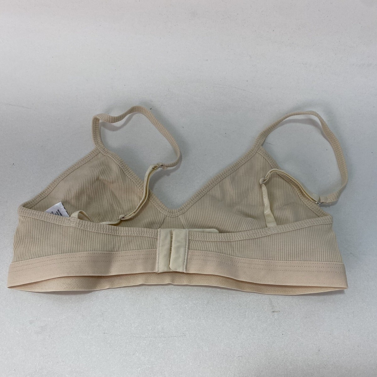 Marine Serre Stretch Organic Cotton Rib Bra, Runs Small Size