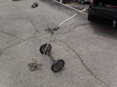 Bag Boy Deluxe Aluminum Golf Caddy Push Pull Cart Portable