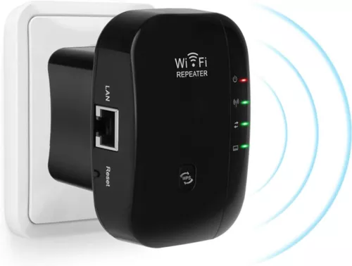 WLAN Verstärker 300Mbit/s WiFi Extender Booster mit LAN Repeater Internet B337
